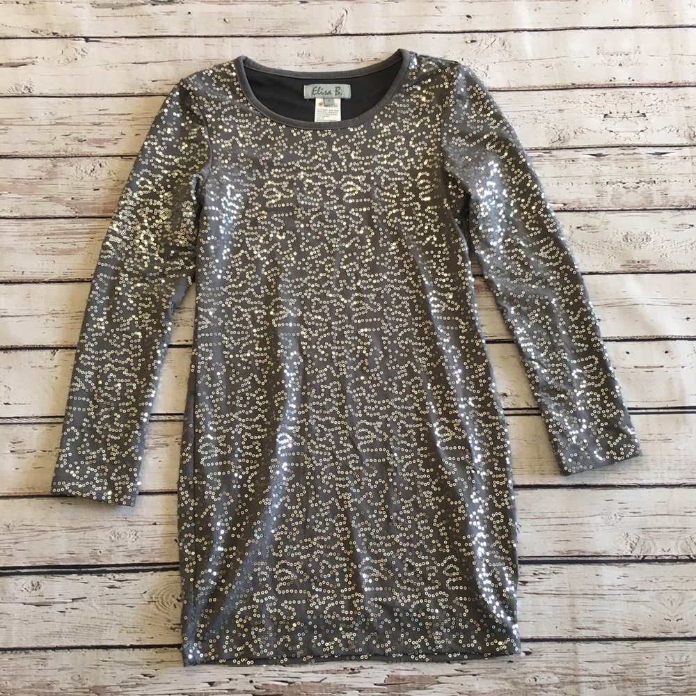 Elisa B. Sequin Dress